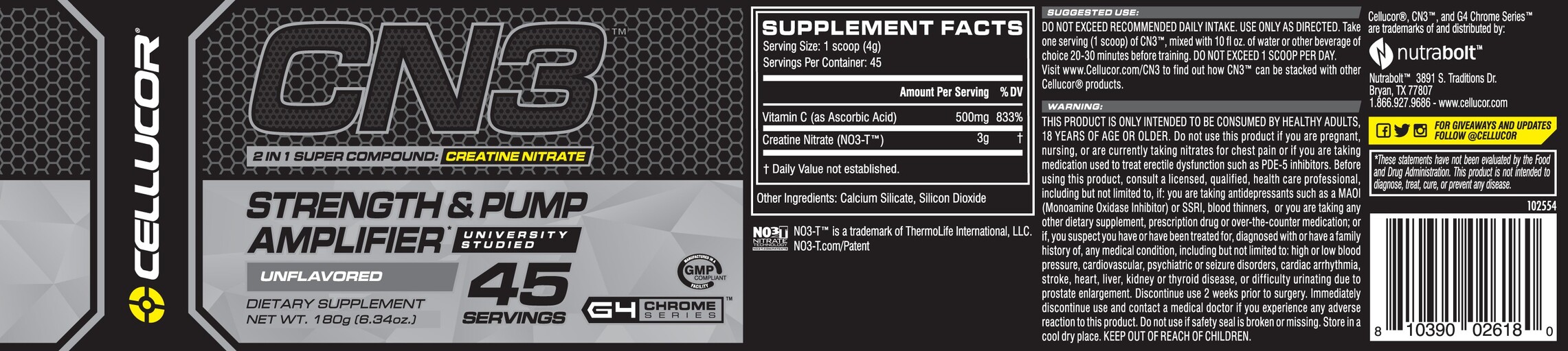 CN3 2 In 1 Super Compound: Creatine Nitrate Unflavored