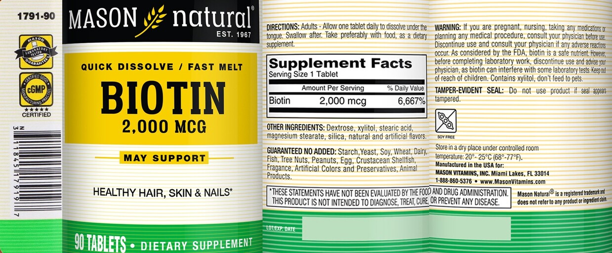 Biotin 2,000 mcg