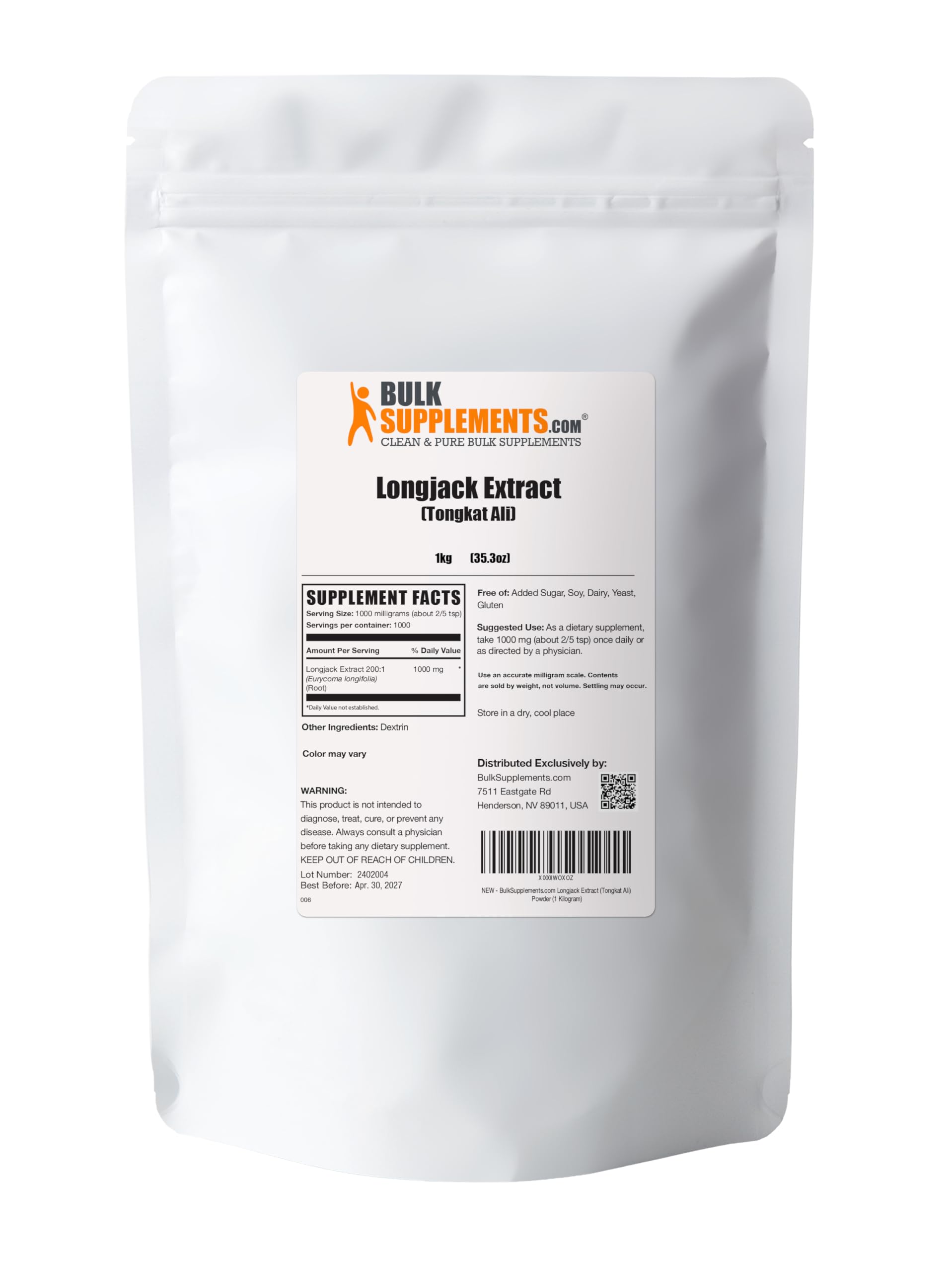 Bulk Supplements Longjack Extract