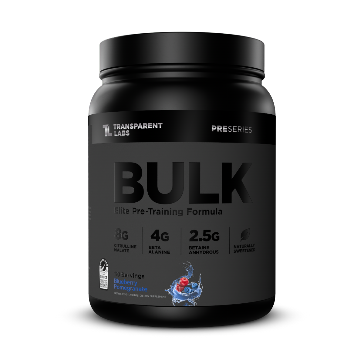 BULK Black Elite Pre-Training Formula (Blueberry Pomegranate