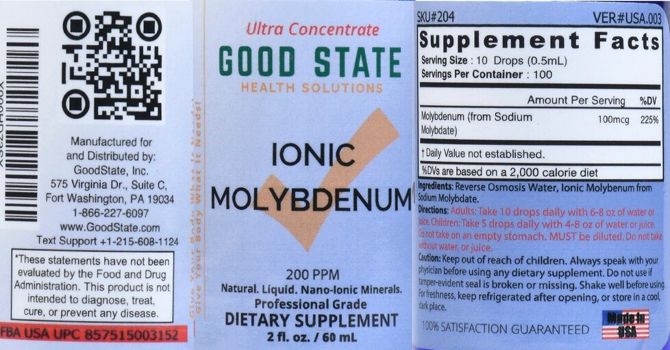 Ionic Molybdenum 200 PPM