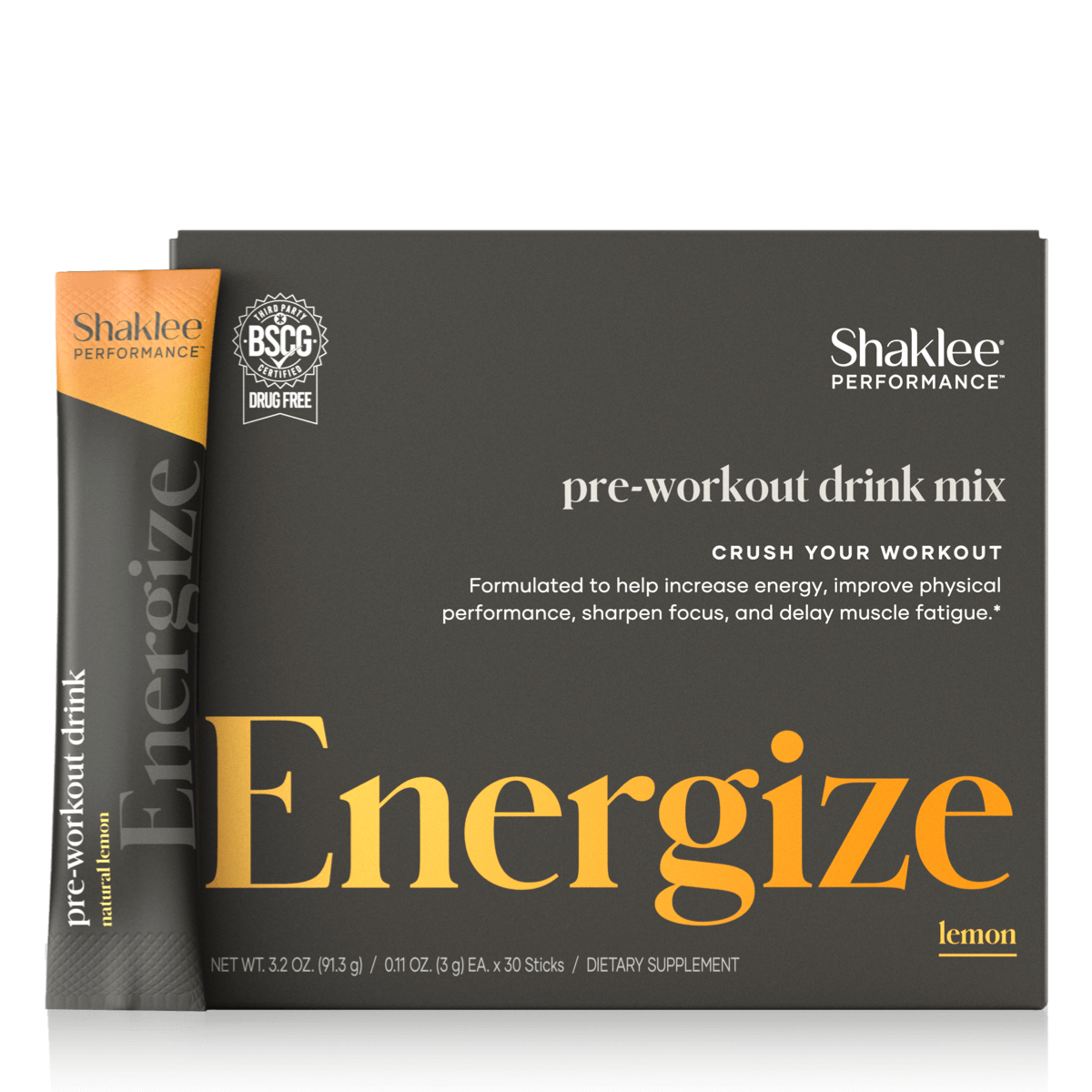 Shaklee Energize Pre-Workout (Lemon