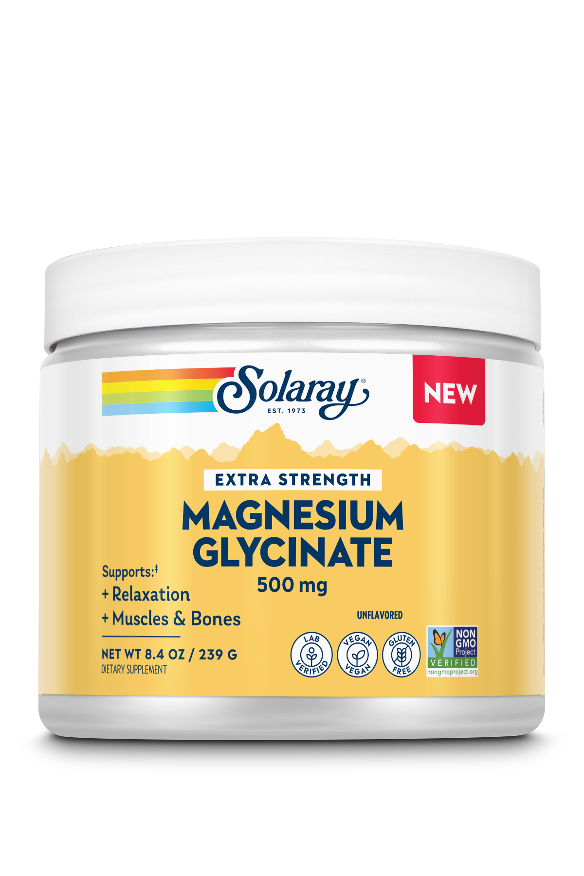 Solaray Magnesium Glycinate 500 mg Powder