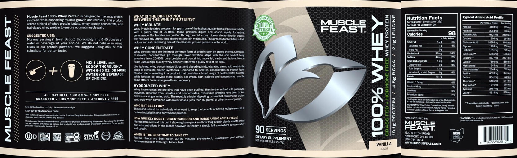 100% Whey Vanilla Flavor