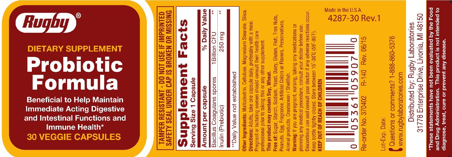 Rugby Probiotic Formula
