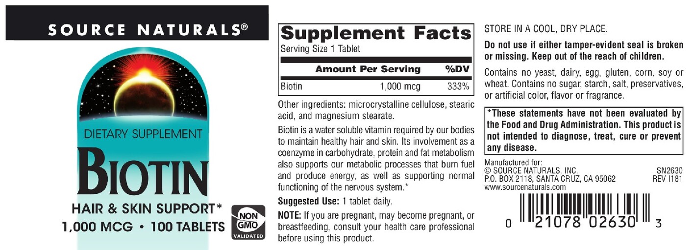 Biotin 1,000 mcg