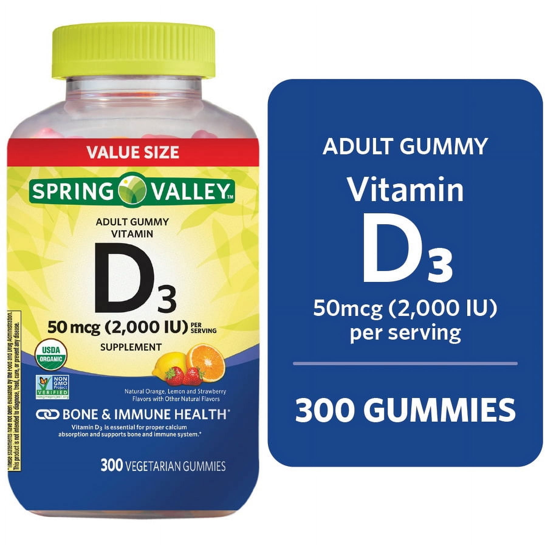 Adult Gummy Vitamin D3 50mcg 2000 IU