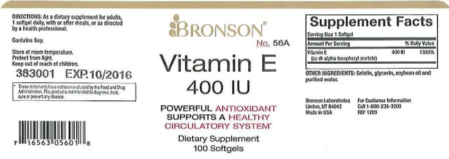 Bronson Vitamin E 400 IU