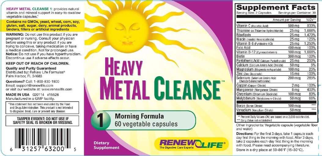Heavy Metal Cleanse 1 Morning Formula