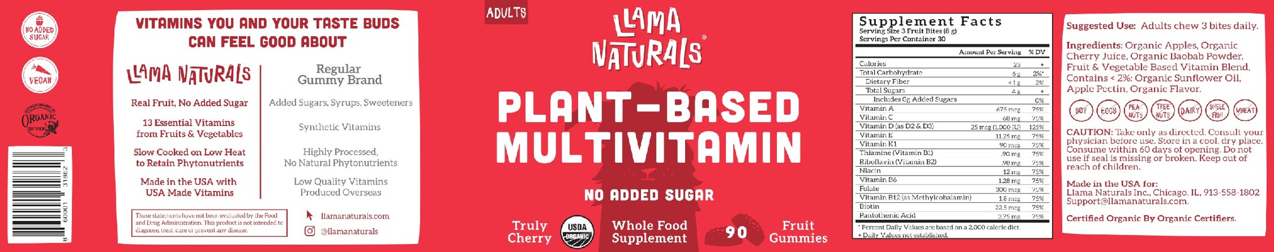 Plant-Based Multivitamin Truly Cherry