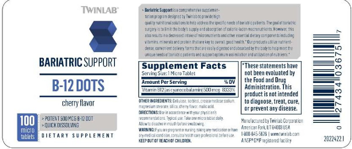 Bariatric Support B-12 Dots Cherry Flavor