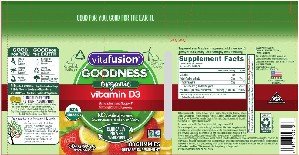 Organic Vitamin D3 Citrus Berry