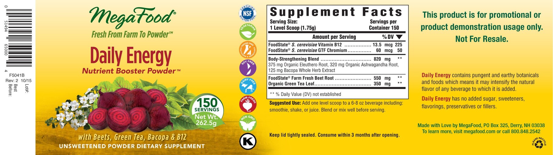 MegaFood Daily Energy