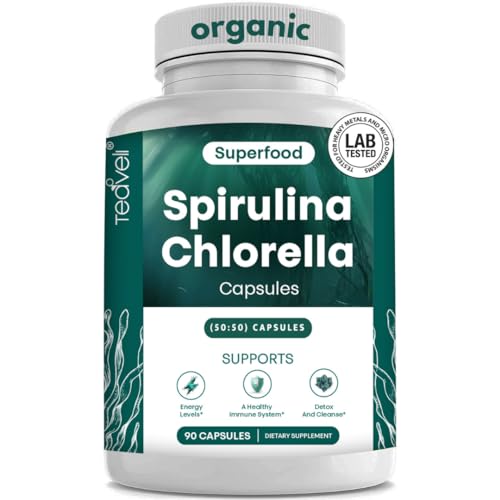 Organic Spirulina and Chlorella Capsules