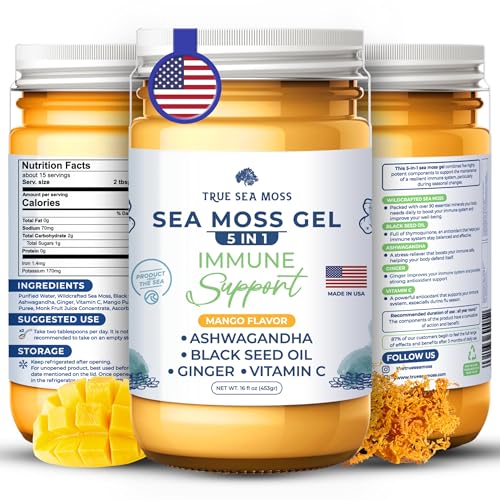 Sea Moss Gel 5-in-1 Immune Support (Mango