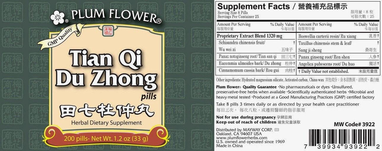 Tian Qi Du Zhong Pills