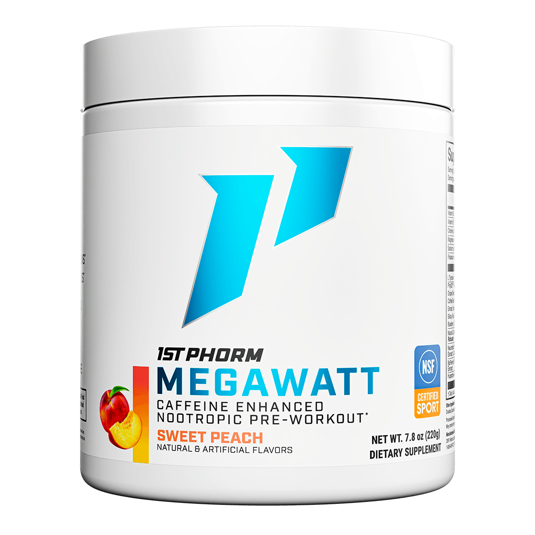Megawatt Caffeine Enhanced Nootropic Pre-Workout (Sweet Peach