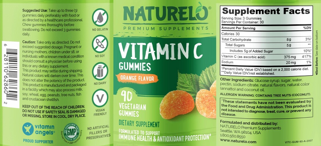 Vitamin C Gummies Orange Flavor