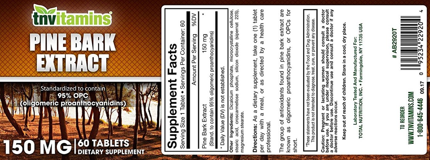Pine Bark Extract 150 mg