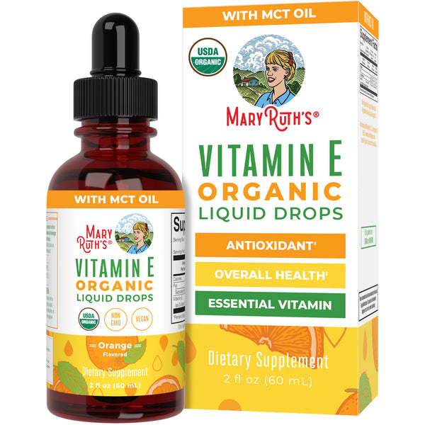 Organic Vitamin E Liquid Drops (Orange