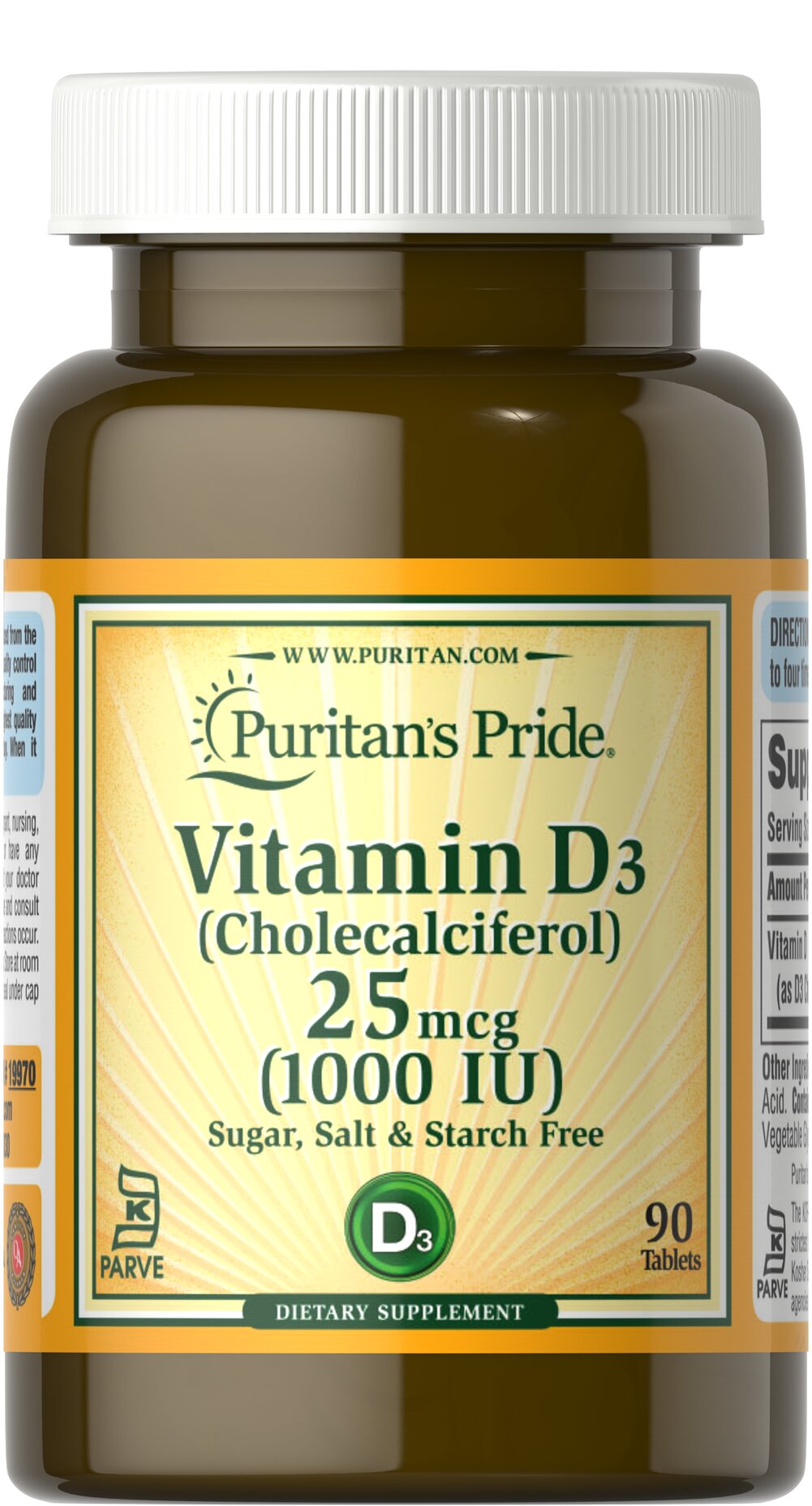Vitamin D3 25 mcg (1000 IU)
