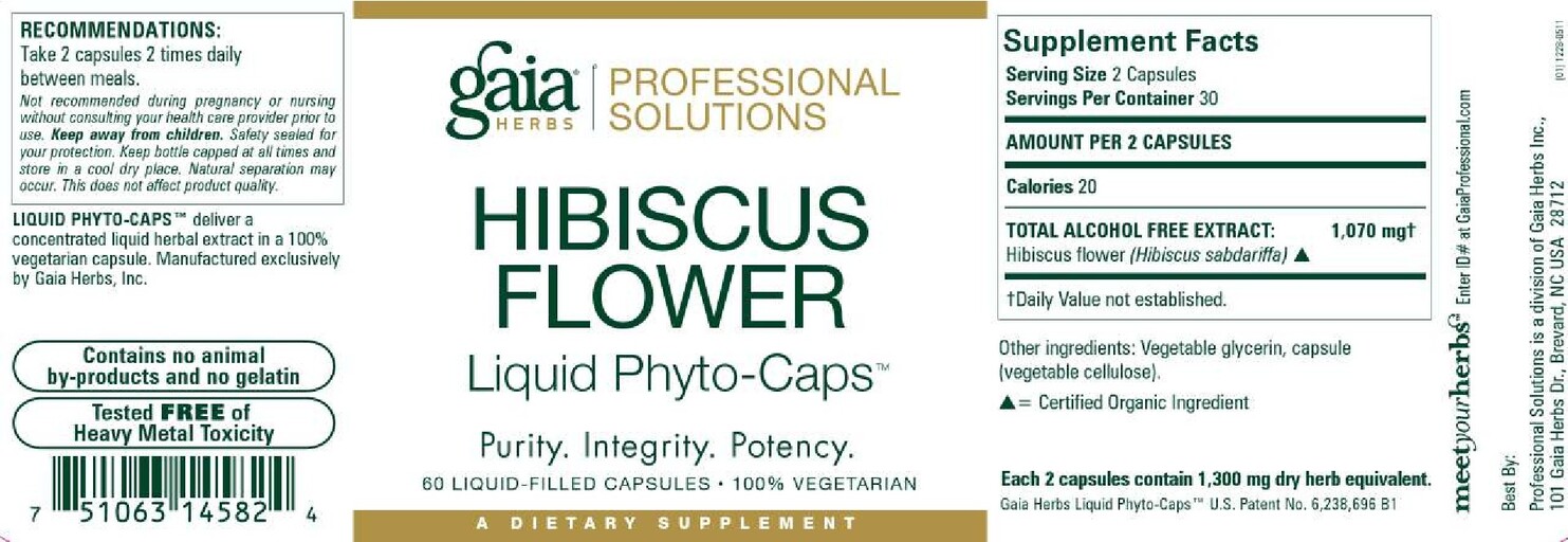 Gaia Herbs Hibiscus Flower Liquid Phyto-Caps