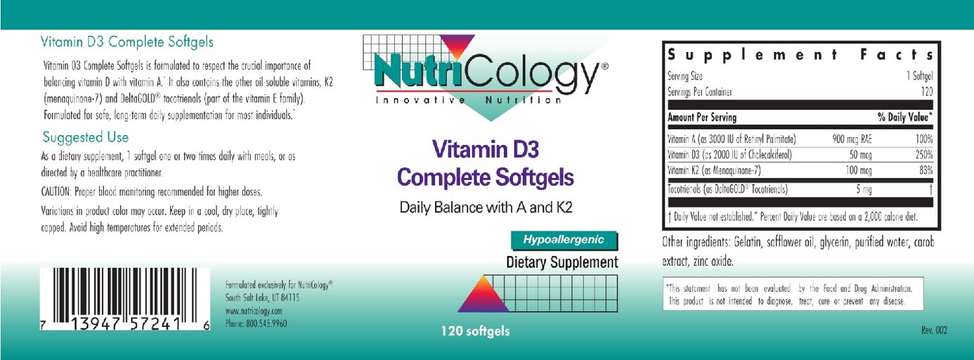 Vitamin D3 Complete Softgels