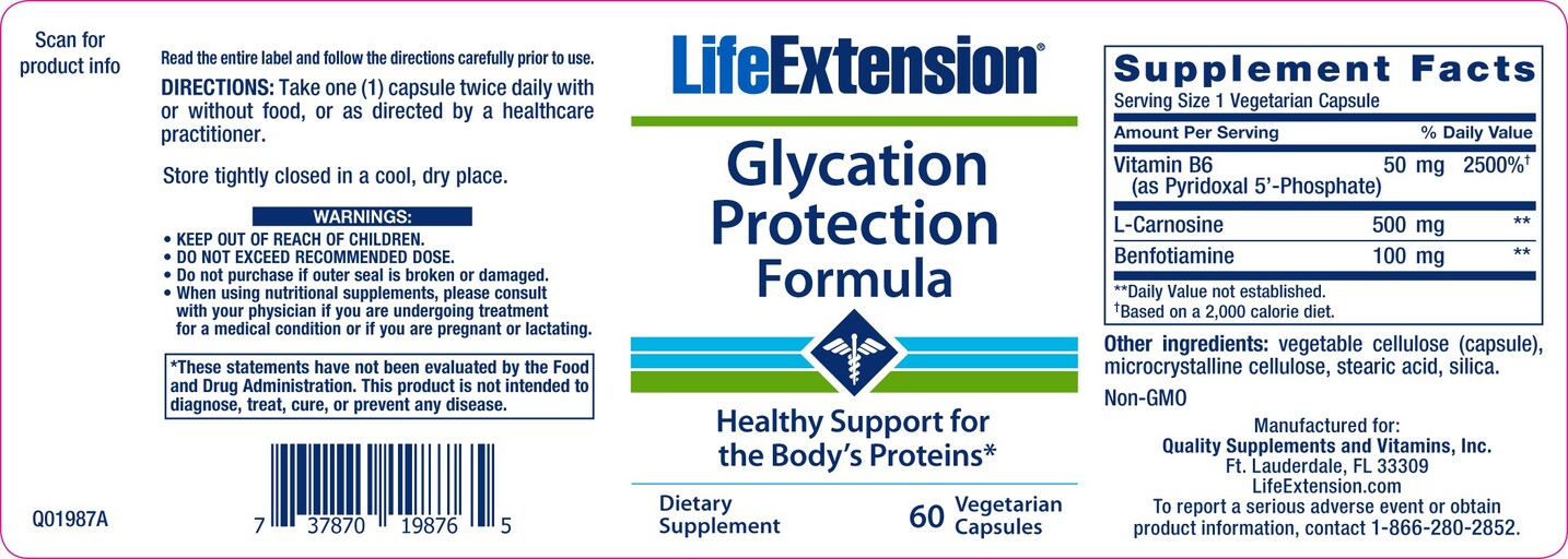 Glycation Protection Formula