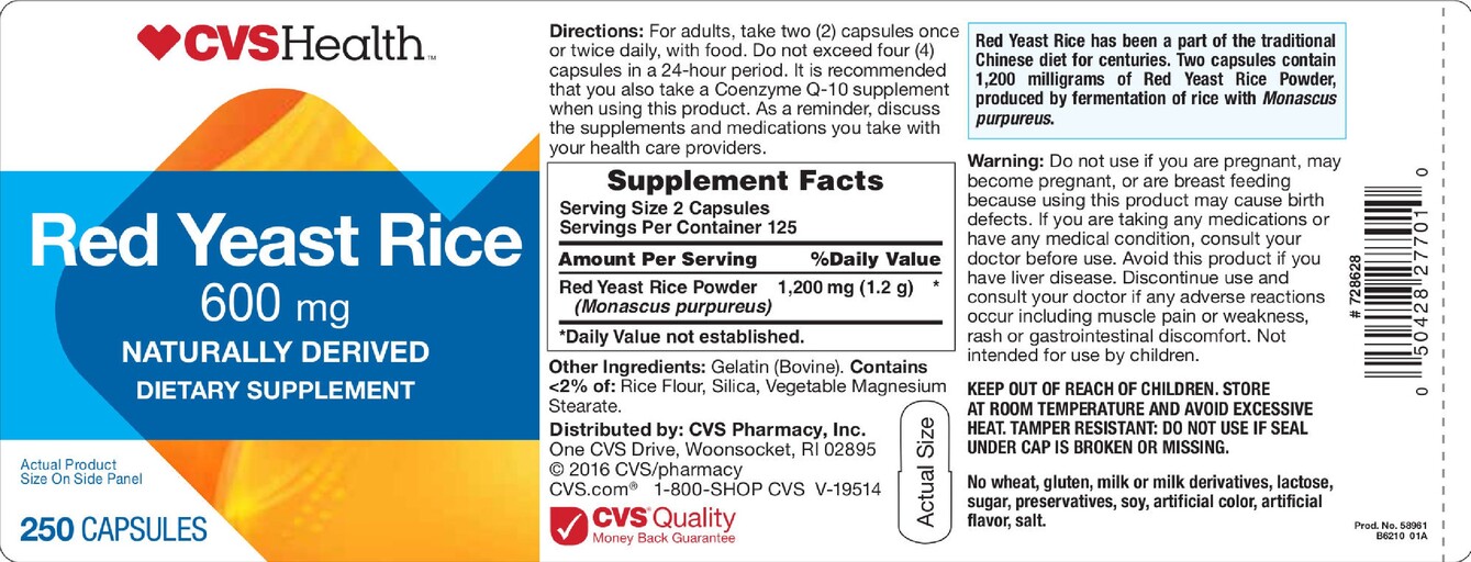 Red Yeast Rice 600 mg