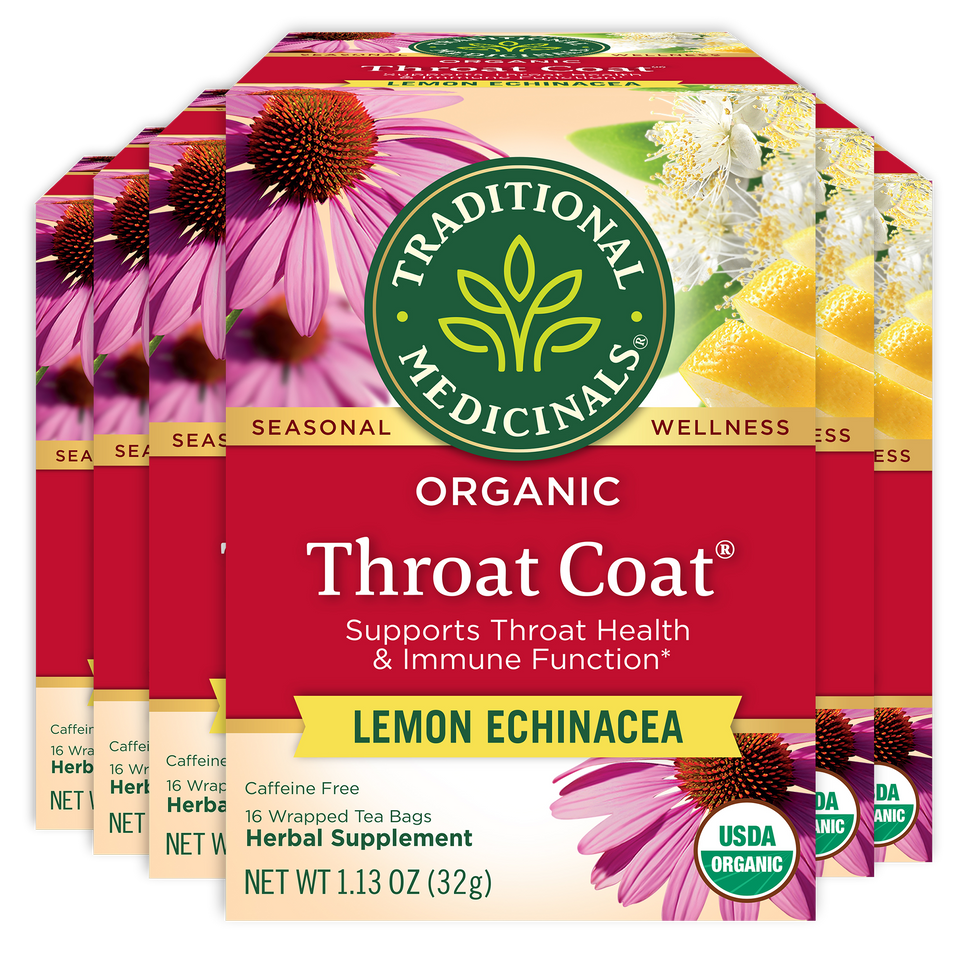 Organic Throat Coat Lemon Echinacea Tea