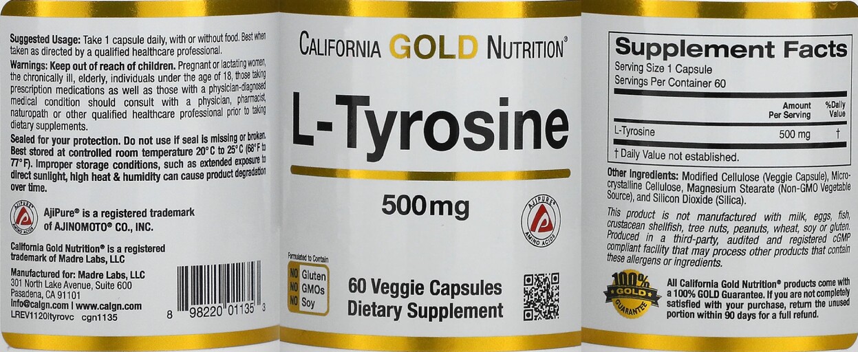 L-Tyrosine 500 mg