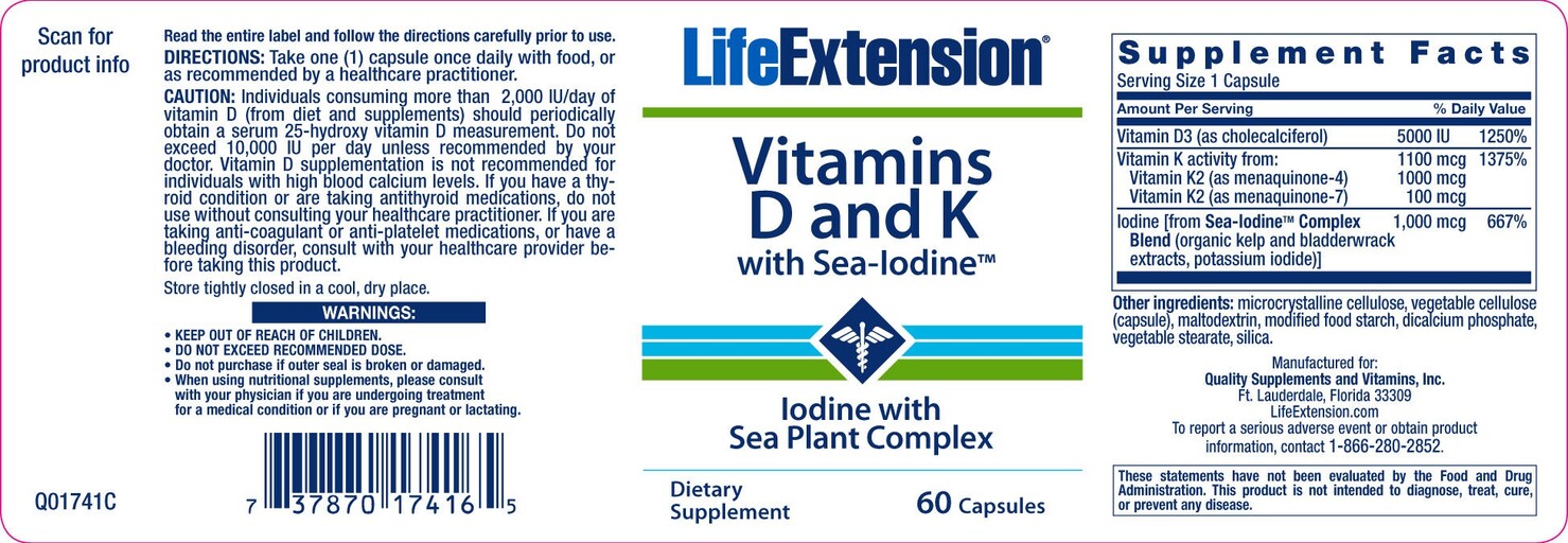 Vitamins D and K with Sea-Iodine