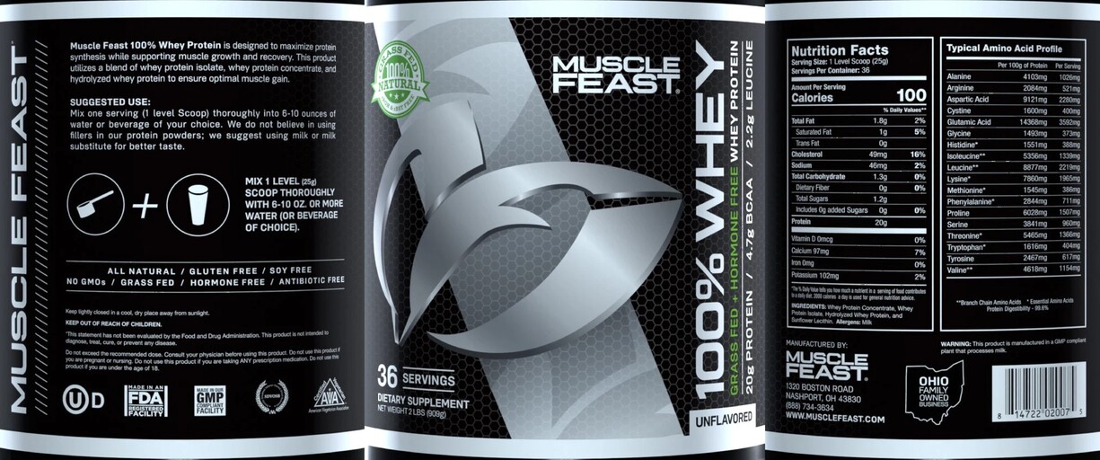 100% Whey Unflavored