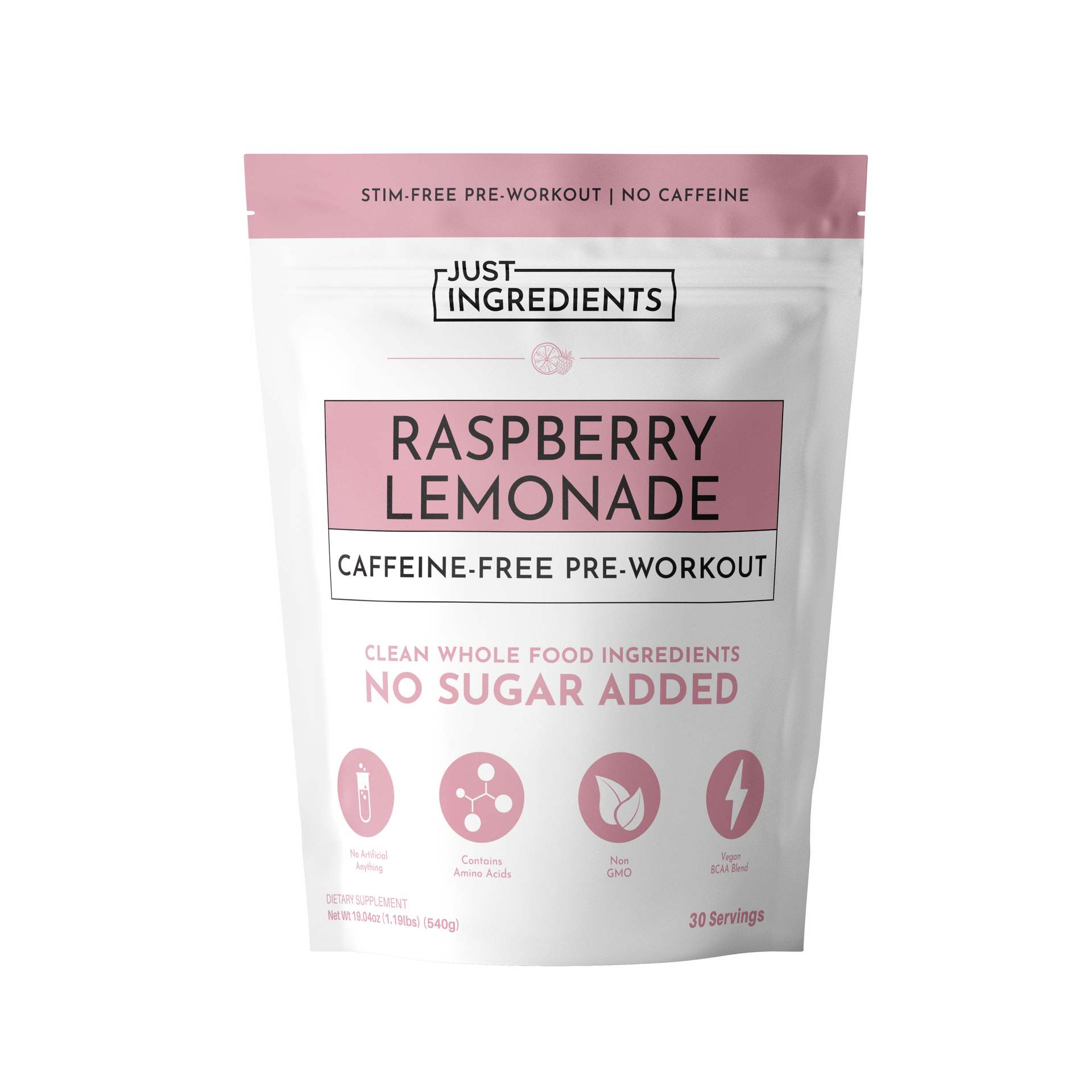 Caffeine-Free Pre-Workout (Raspberry Lemonade