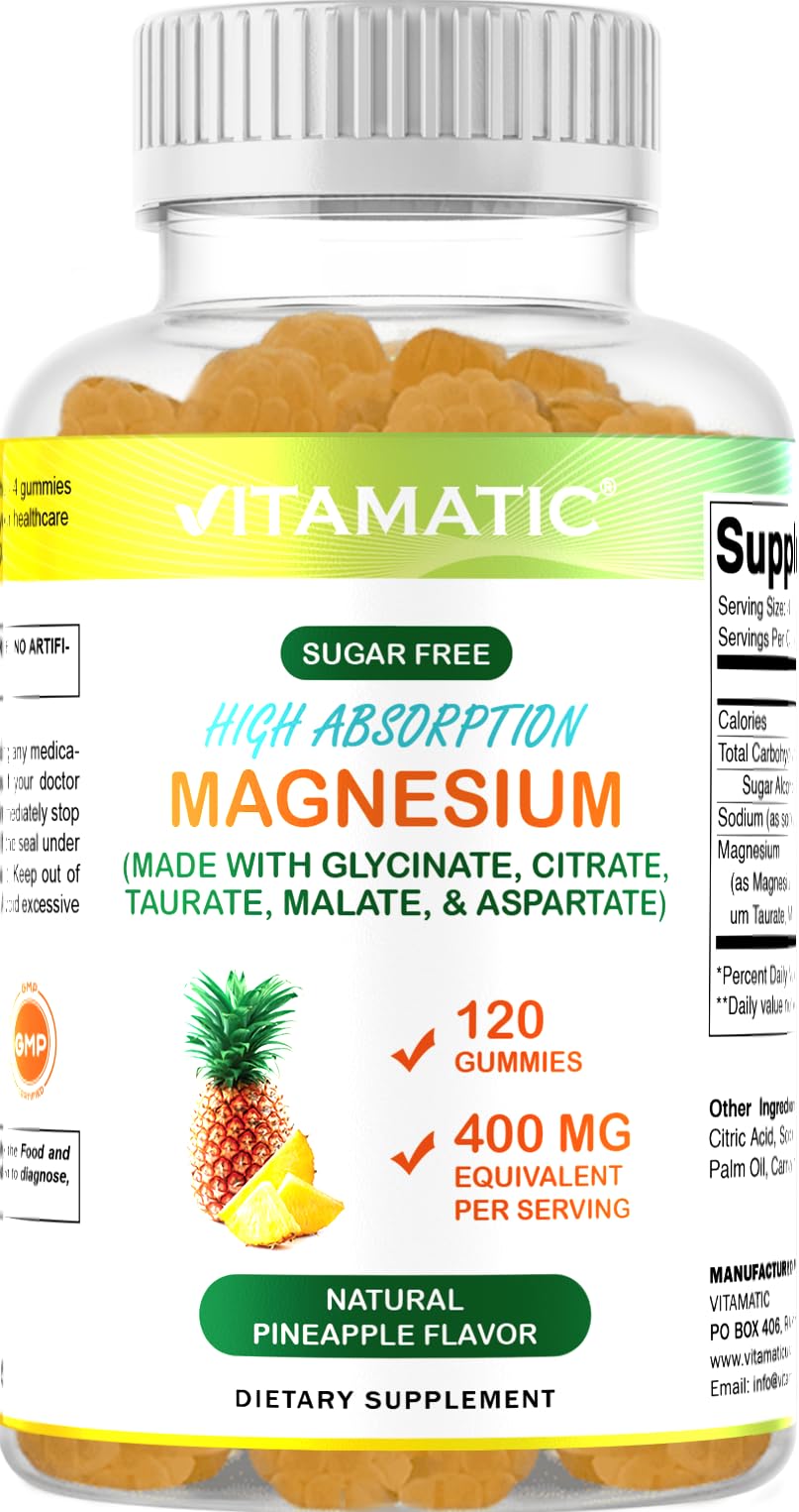 High Absorption Magnesium Gummies (Pineapple