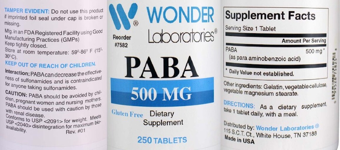 PABA 500 mg