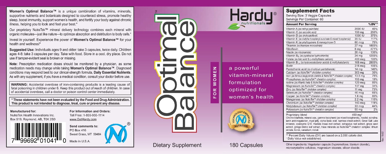 Optimal Balance For Women