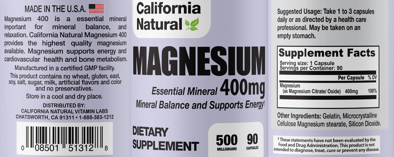 Magnesium 400 mg