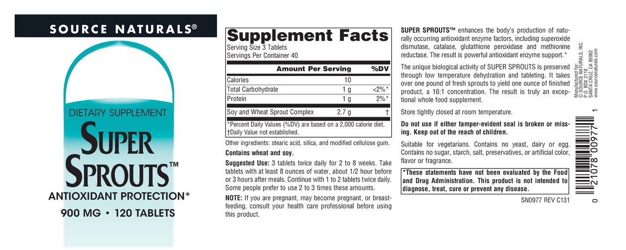 Super Sprouts 900 mg