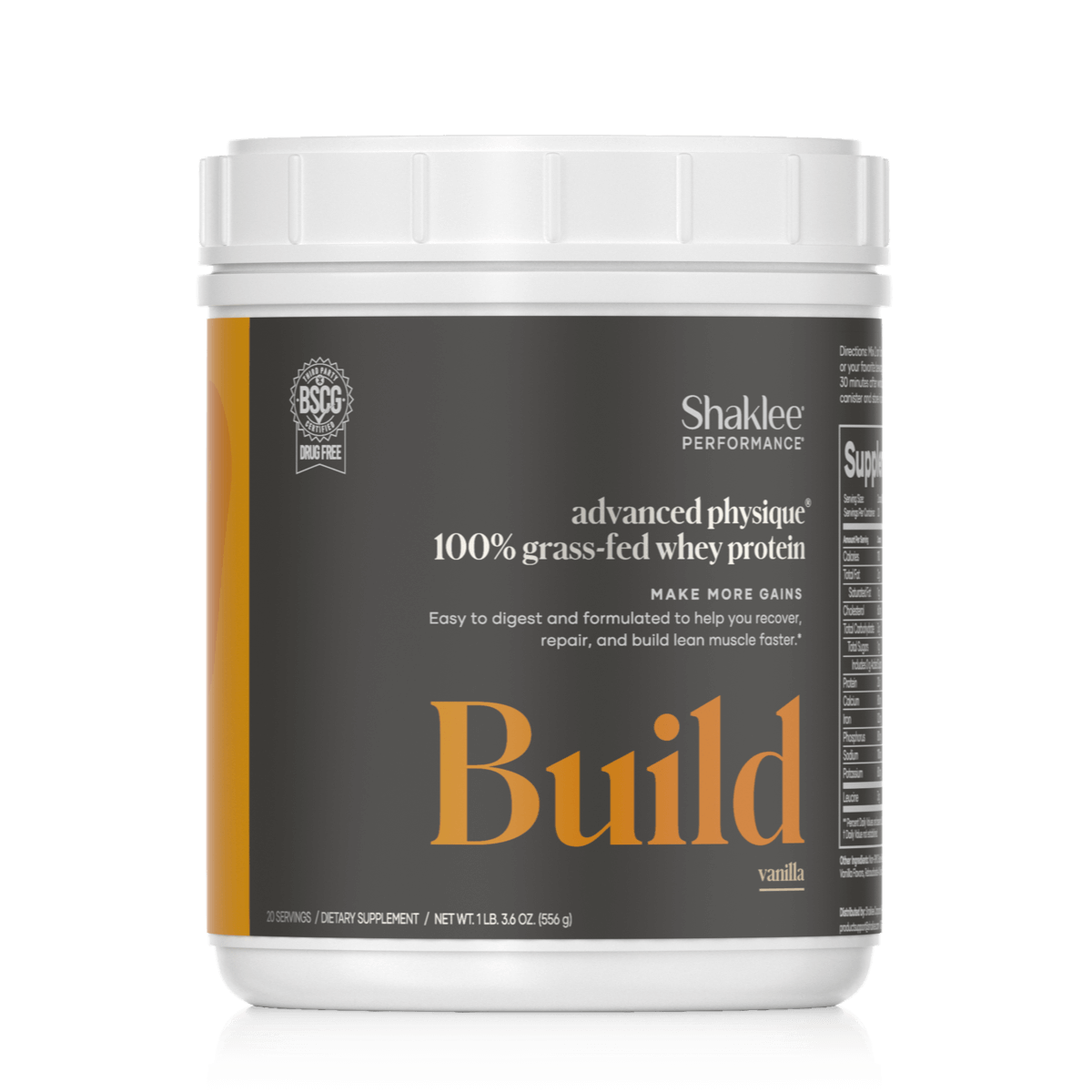 Advanced Physique 100% Grass-Fed Whey Protein Powder (Vanilla