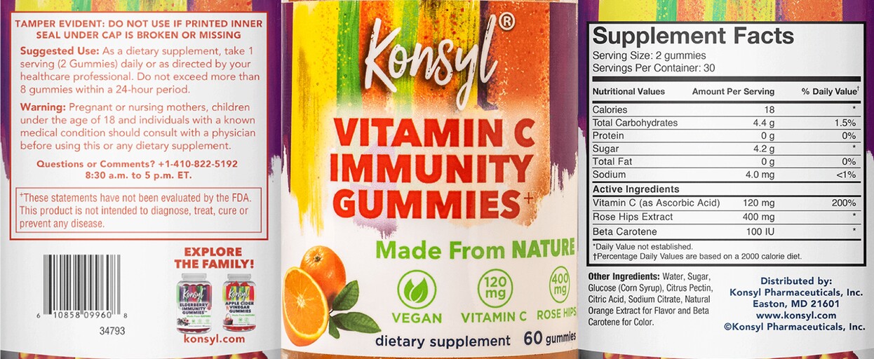 Vitamin C Immunity Gummies+