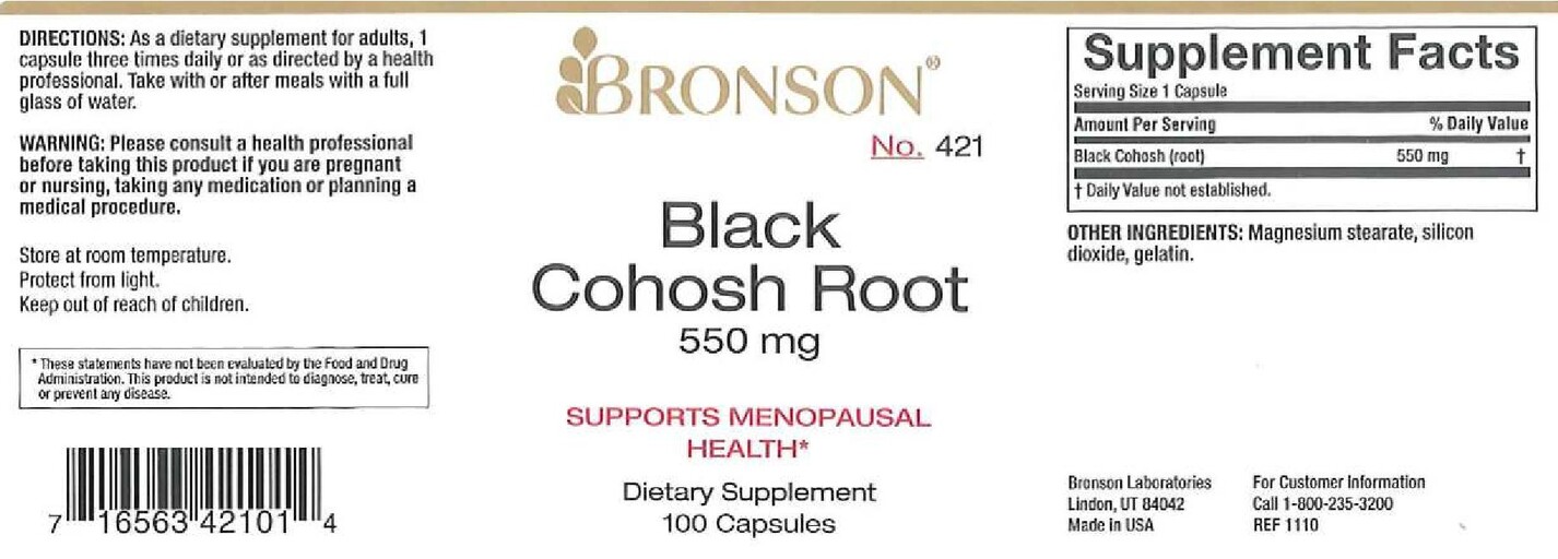 Black Cohosh Root 550 mg