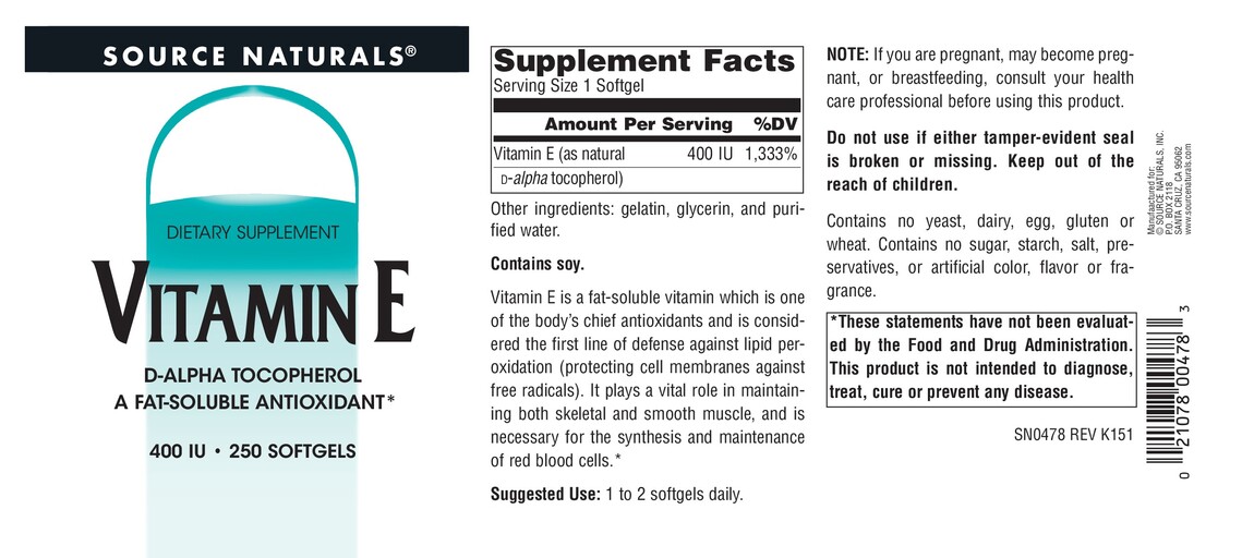 Vitamin E 400 IU