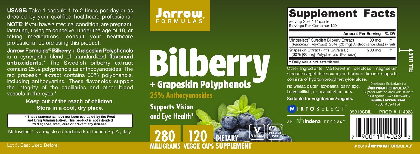 Bilberry + Grapeskin Polyphenols