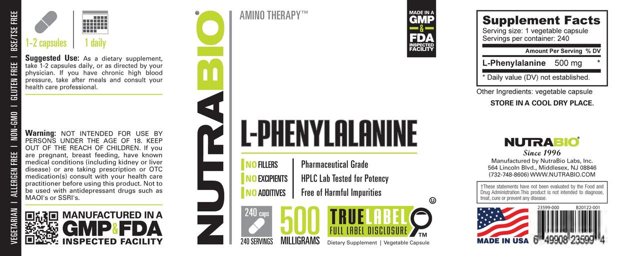 L-Phenylalanine 500 Milligrams