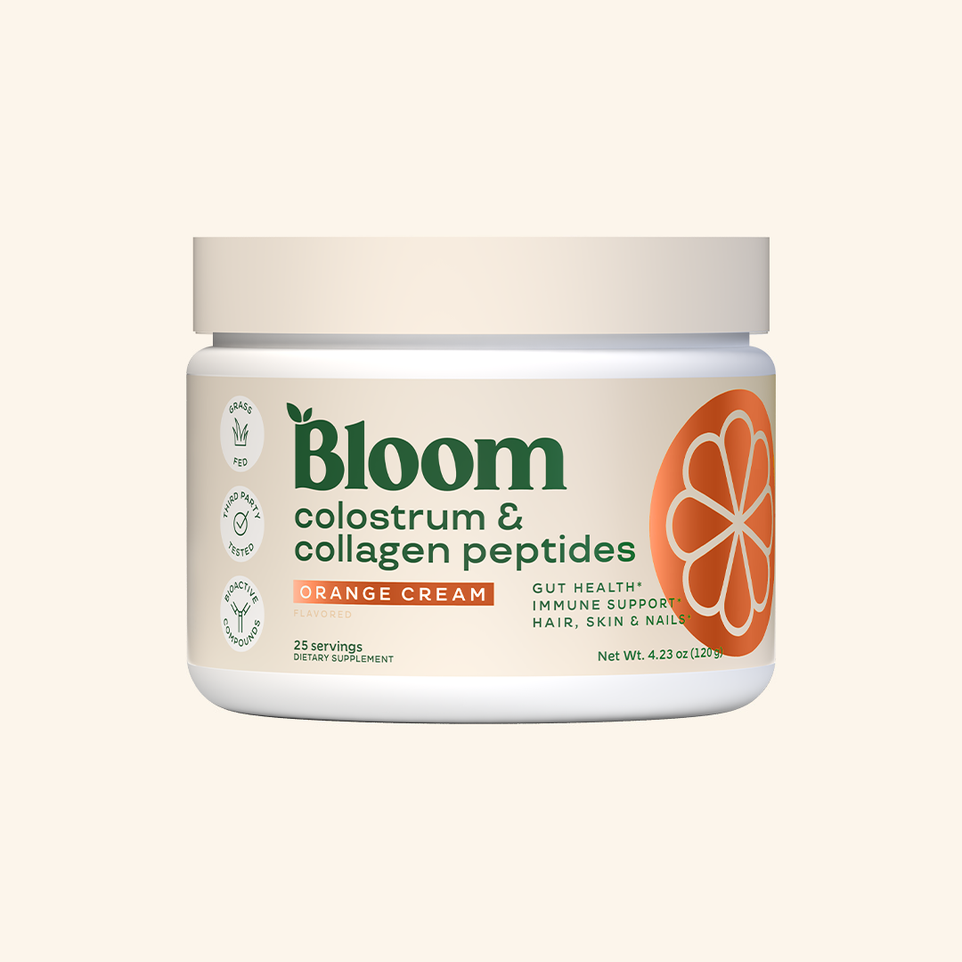 Bloom Colostrum & Collagen Peptides (Orange Cream