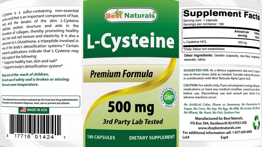 L-Cysteine 500 mg