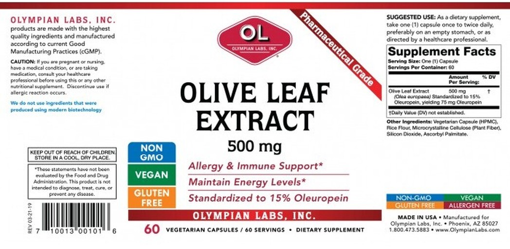 Olive Leaf Extract 500 mg