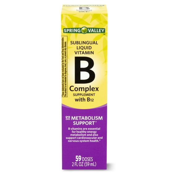 Sublingual Liquid Vitamin B Complex B12