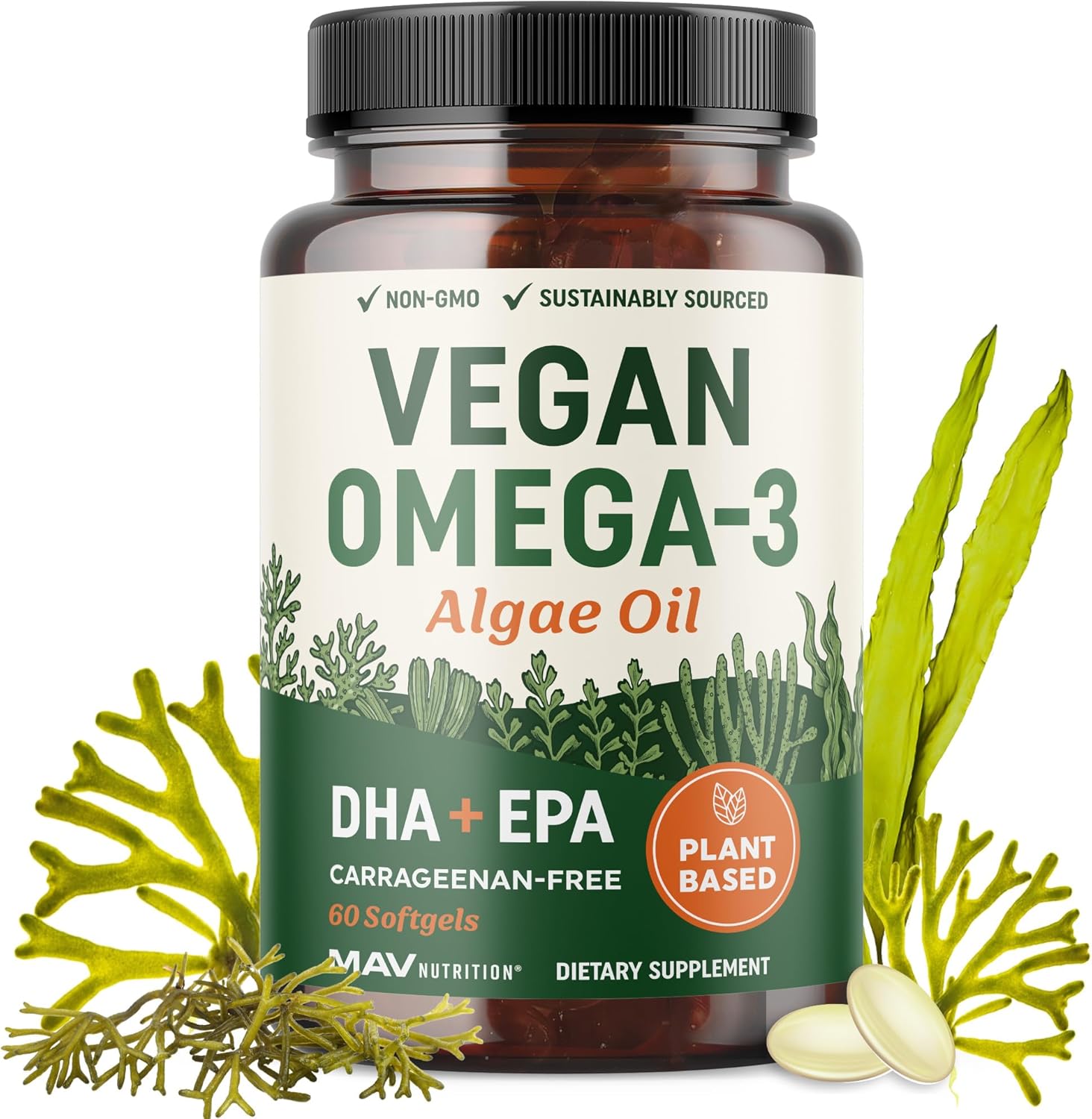 Vegan Omega-3 Algae Oil
